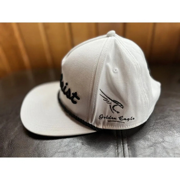Titleist Golf Hat Rope Style Snapback Adjustable White & Black - Picture 4 of 6